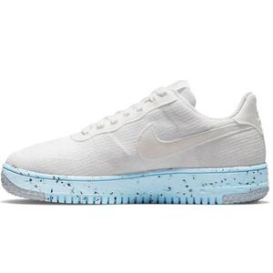 NIKE Air Force 1 Crater FK 'Pure Platinum' Sneakers Size 8